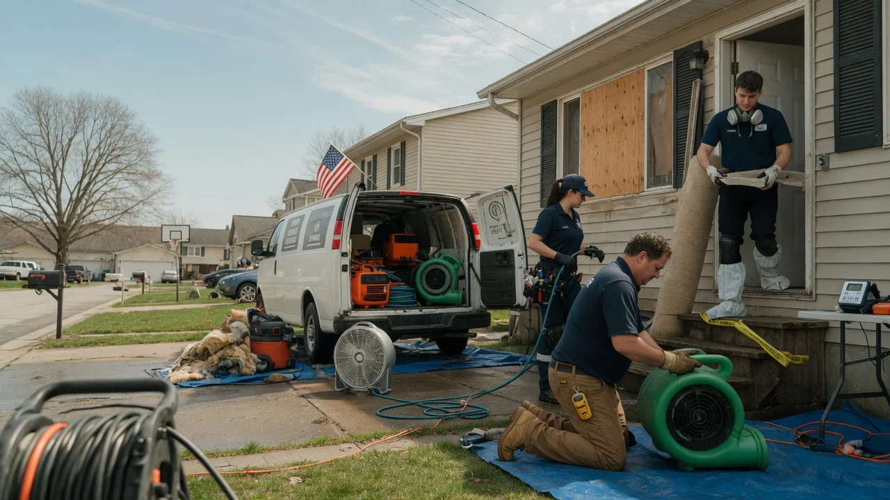 Water Damage Restoration in Bellville, TX near me
